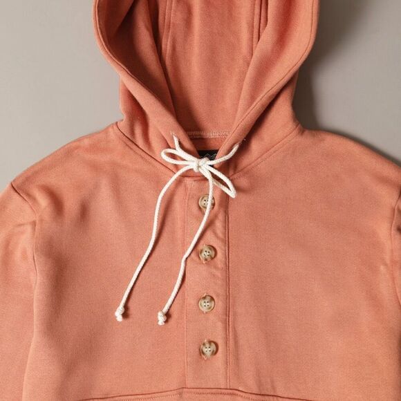 Muttonhead Unisex Cloud Fleece Bamboo Camping Hoodie Terra Cotta - Picture 7 of 13